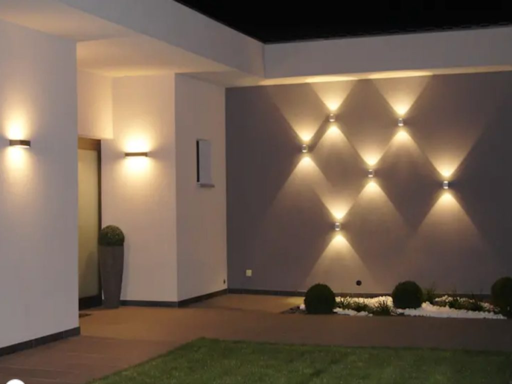 2. External wall lighting with light play | Blogspot | 2022