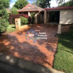 Blockwork brick paver driveway pressure washing in Sunnybank, Queensland, 4109