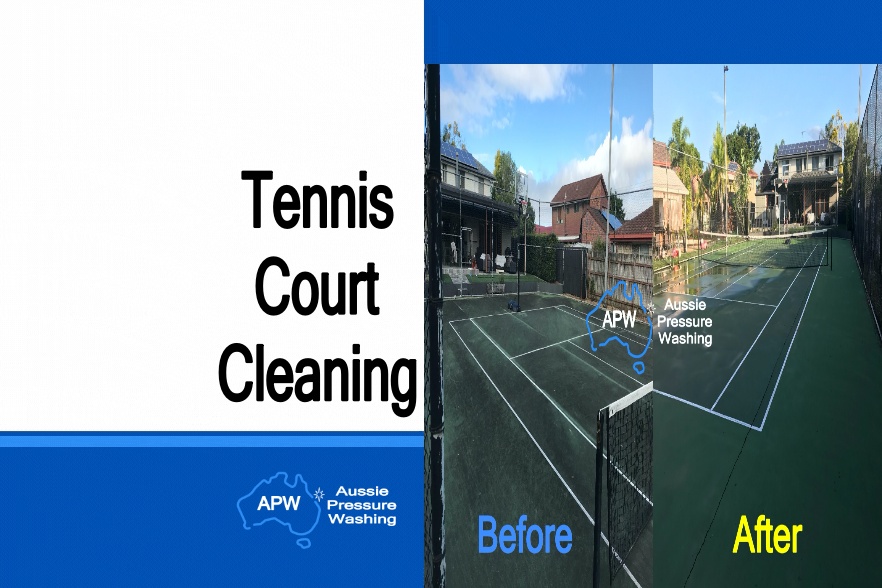 Tennis Court Cleaning Service