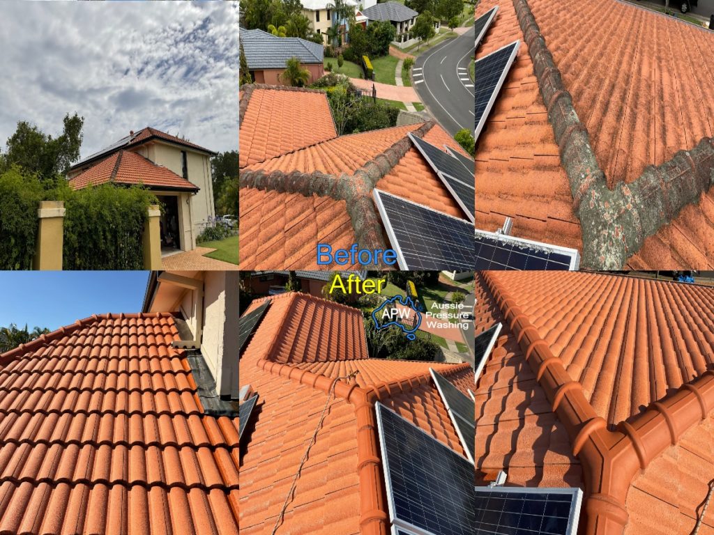 Soft Washing Roofs Kenmore Hills | Roof Cleaning Brisbane | Aussie Pressure Washing