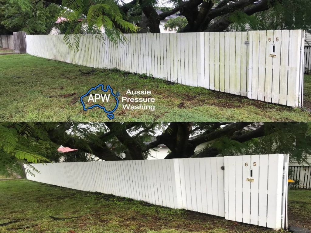 Fence Washing Brisbane | Before and After | 2022